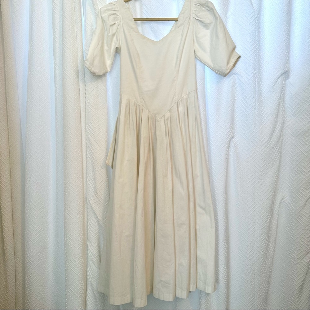 Vintage Laura Ashley White Dress in Mint Condition
